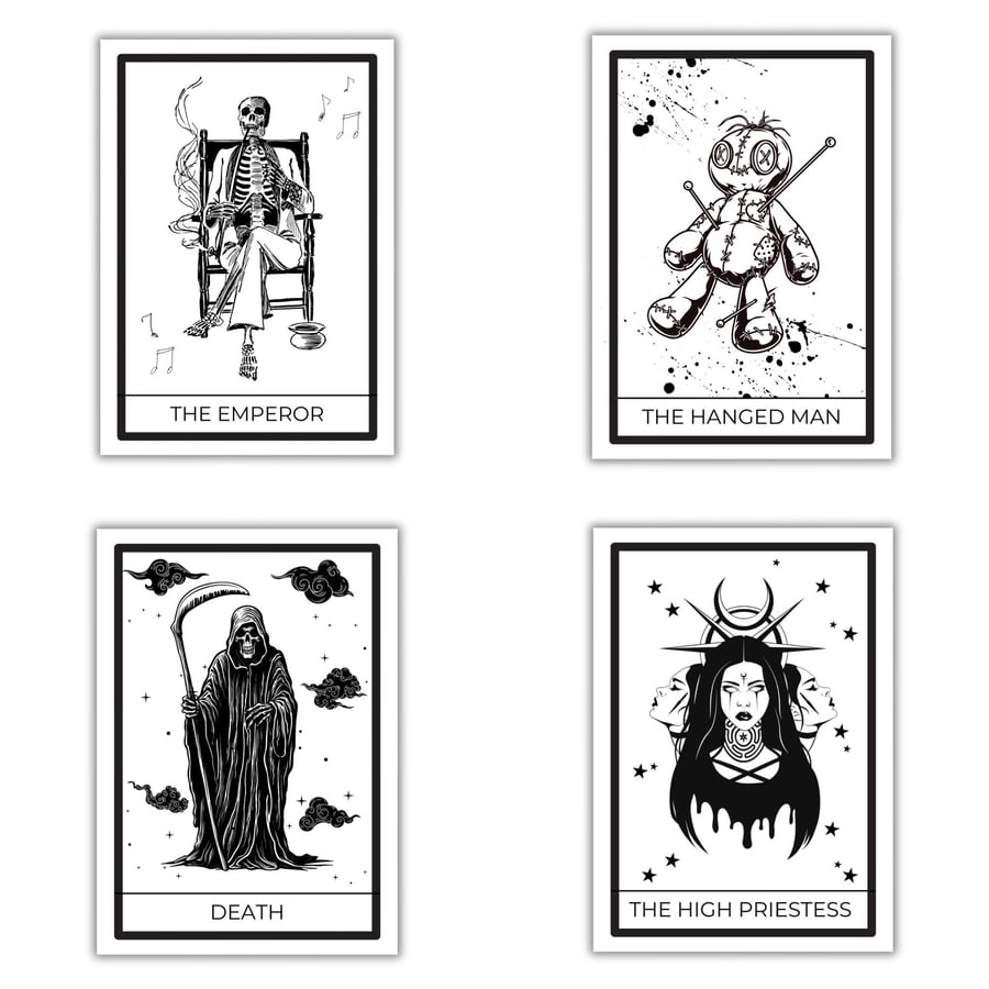 Major Arcana Tarot Card A4 A5 Wall Prints The Empress Death Card etc