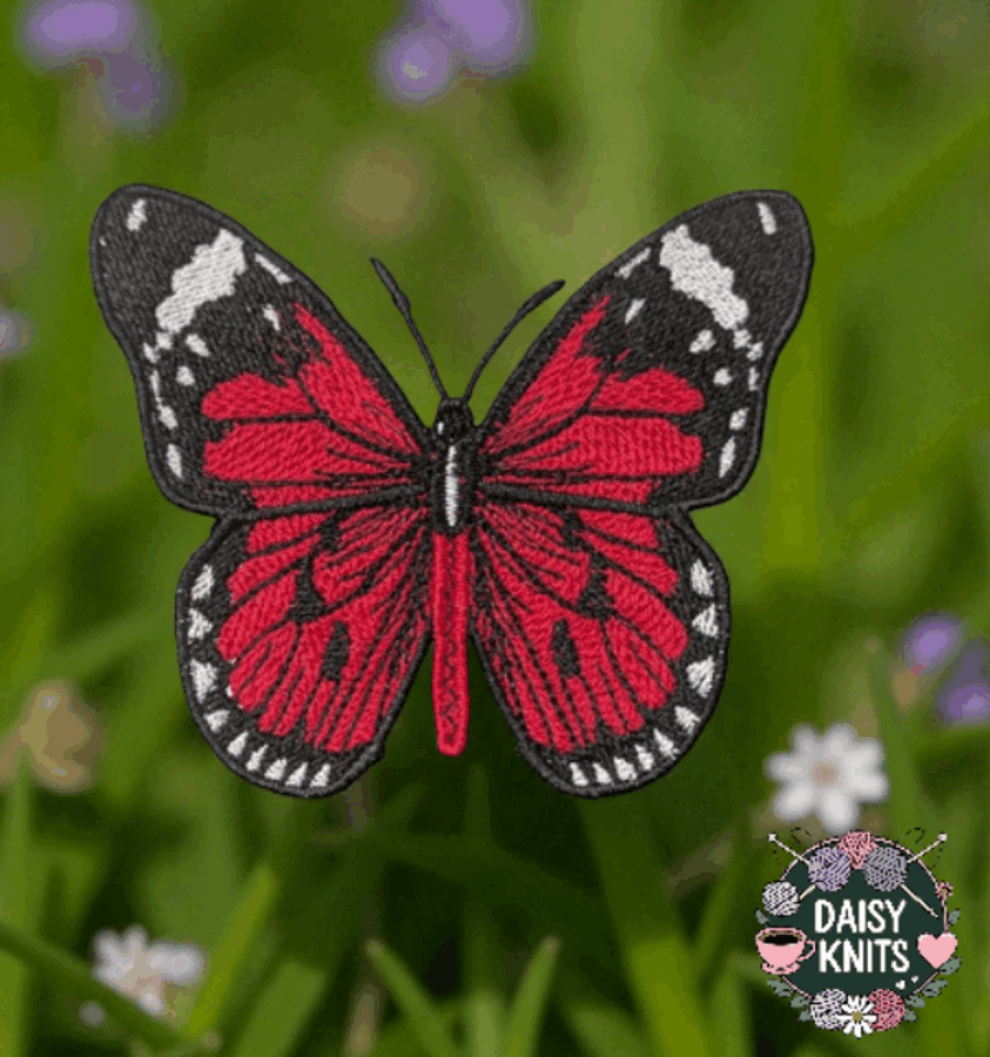Butterfly Brooch – Free Standing Lace Embroidery