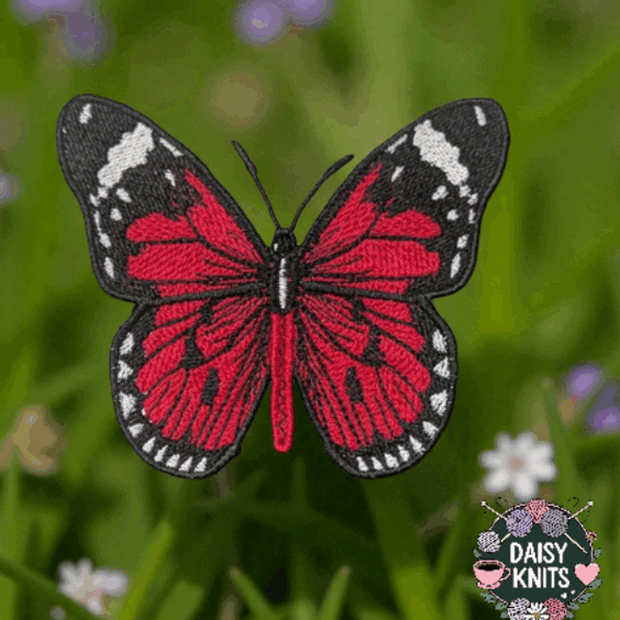 Butterfly Brooch – Free Standing Lace Embroidery
