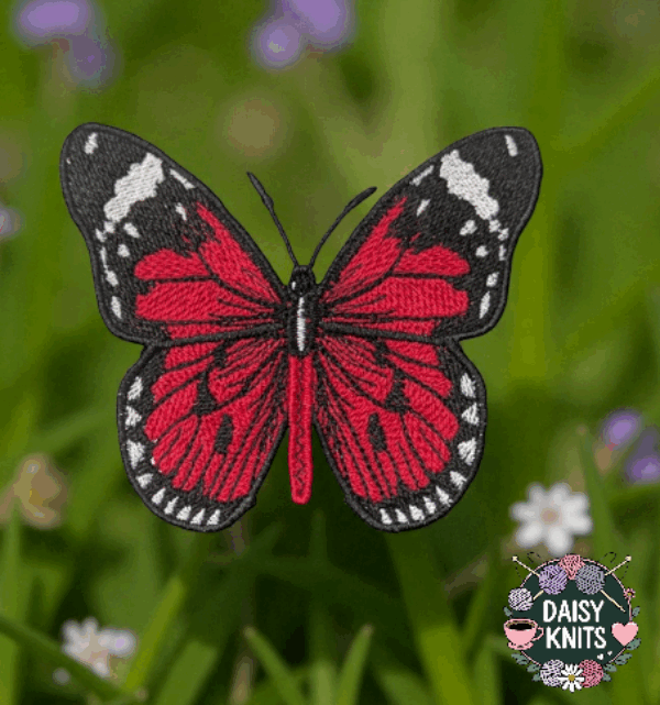 Butterfly Brooch – Free Standing Lace Embroidery