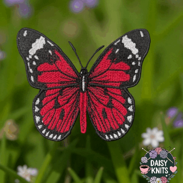 Butterfly Brooch – Free Standing Lace Embroidery