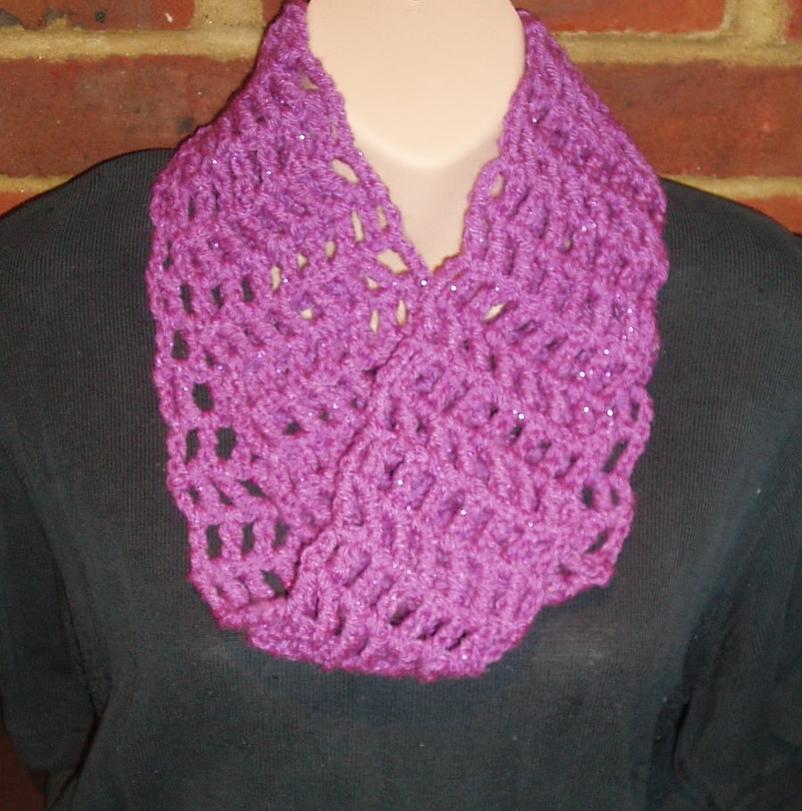 Crocheted scarf or snood (5 colours)