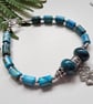 Designer Turquoise Blue Imperial Jasper Bracelet  - Image 8
