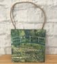 Claude Monet's Water-Lily Pond. Wooden hanging wall plaque picture. - Image 1