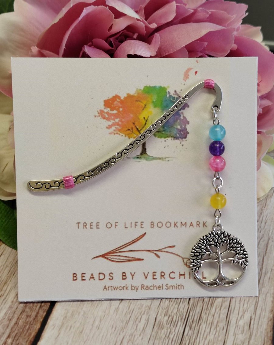 Tree of life with Jade Bookmark - Letterbox gift