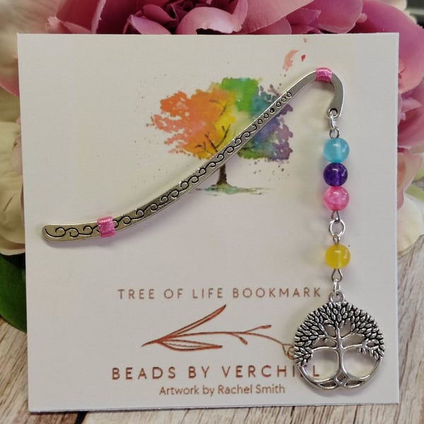 Tree of life with Jade Bookmark - Letterbox gift