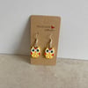 Cute Owl Earrings. Yellow
