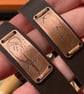 Swirling Swifts Wrist Cuff - Handmade Etched Copper & Leather - Image 3