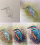 Kingfisher Reflection .Original watercolour by Christopher Hughes - Image 5