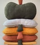 Mustard Yellow Boucle Pumpkin Cushion Autumn Fall Halloween Decor Pillow - Image 6