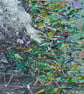 A mounted acrylic painting - waterfall - landscape - letterbox gift - Image 4