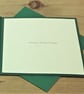Poinsettia Christmas Card – Green - Image 3