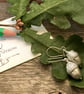 Petite pewter acorn earrings - Image 5
