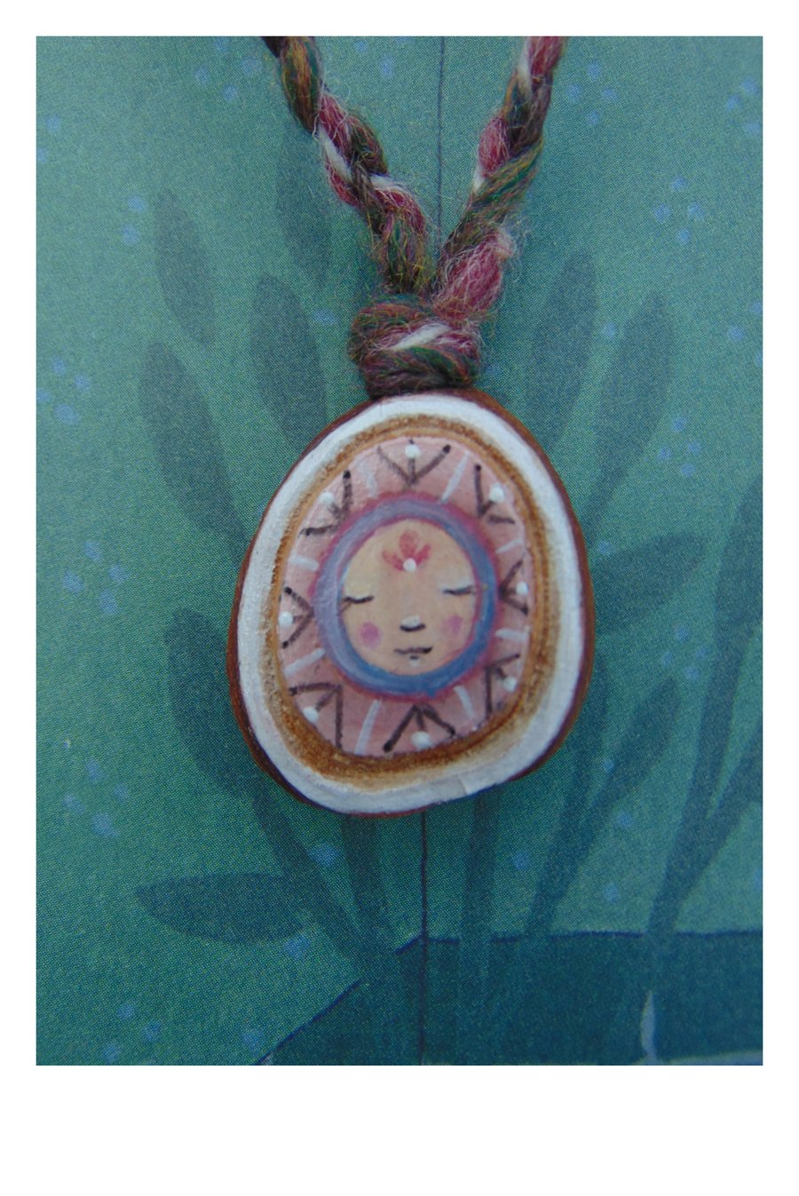 Avocado pip necklace