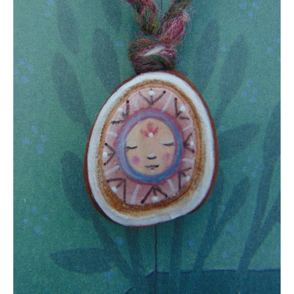 Avocado pip necklace