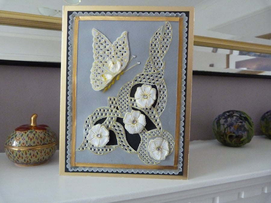 Very Special Parchment Golden Wedding Anniversary Card