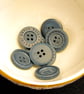 Vintage Buttons: Blue Ridged ‘Five Star Jeans’ 8x18mm - Image 3
