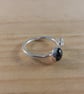 Sterling Silver Spider and Snowflake Obsidian Adjustable Ring (SKU060625) - Image 7