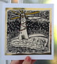 Handprinted Original Linocut Christmas Card - Image 4