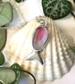 Handcrafted Sterling Silver Seaham Multi Sea Glass Pink Fish Pendant Necklace - Image 9