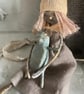 Paper mache doll in a handmade box - Image 4