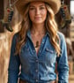 Cowgirl boot pendant necklace