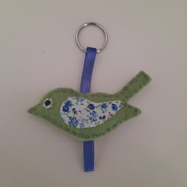 Cute bird felt keyring or brooch