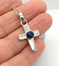 Lapis cross necklace sterling silver hallmarked - Image 5
