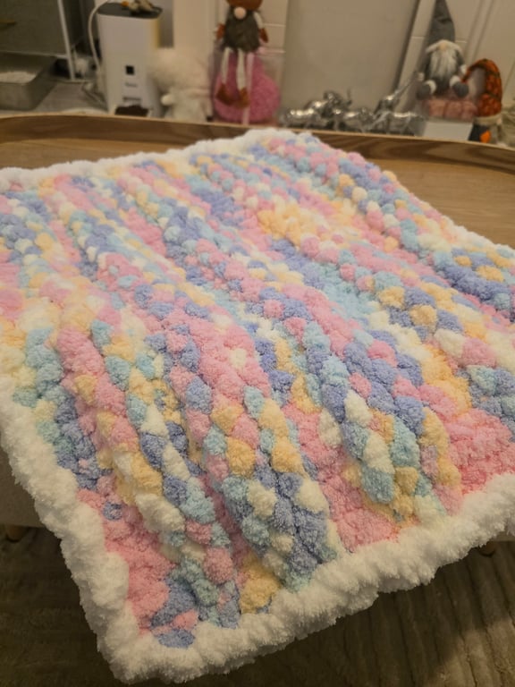 Marshmello baby blanket 
