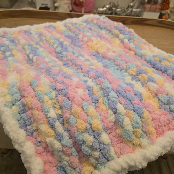 Marshmello baby blanket 