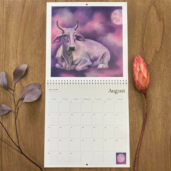 2021 Wall Calendar - Wildlife Art - Beautiful 'Spirit Animals'