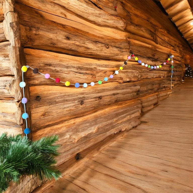 Pompom Garland (approx 2m) multicoloured