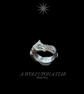 Silver running wolf ring