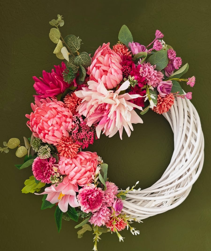 'Evanthé' Artificial Front Door Wreath