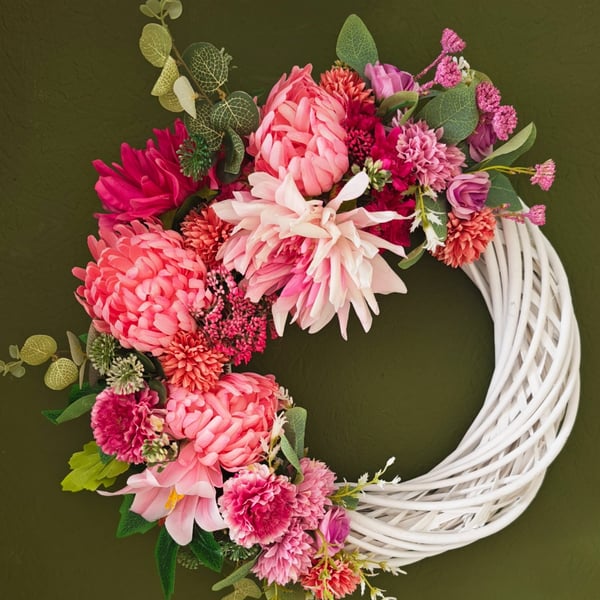 'Evanthé' Artificial Front Door Wreath
