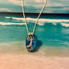 Scottish Sea Glass Tree of Life Pendant – Handmade Wire Wrapped Necklace