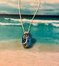 Scottish Sea Glass Tree of Life Pendant – Handmade Wire Wrapped Necklace