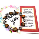 Tigers Eye Heart Bracelet