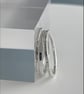 Silver Stacking Ring Set X3 1.5mm Sterling Silver Hammered-Sparkly & Faceted H-Z - Image 1