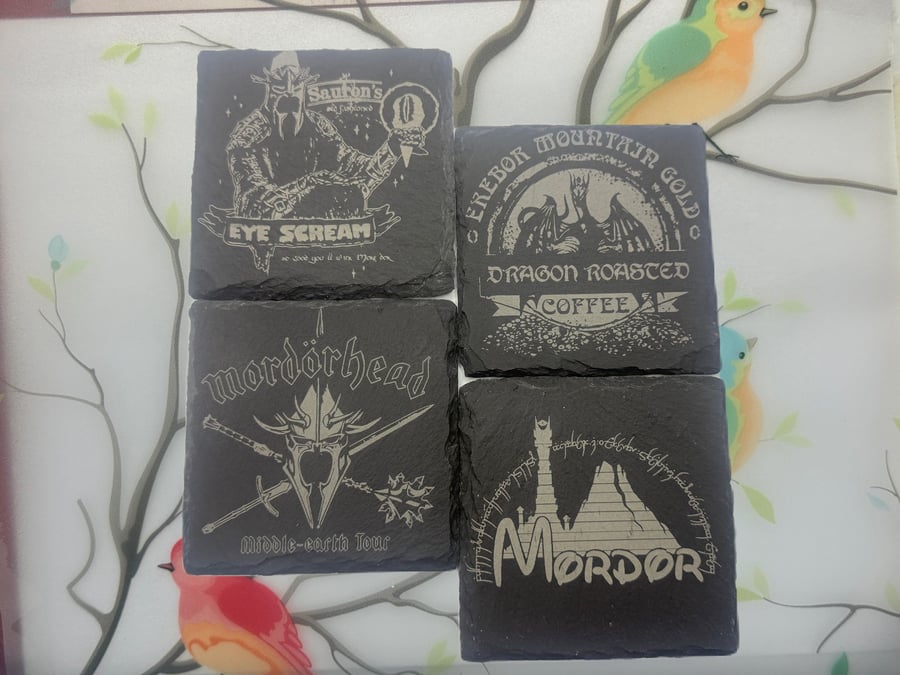 Lord of the Rings Funny Coaster Set