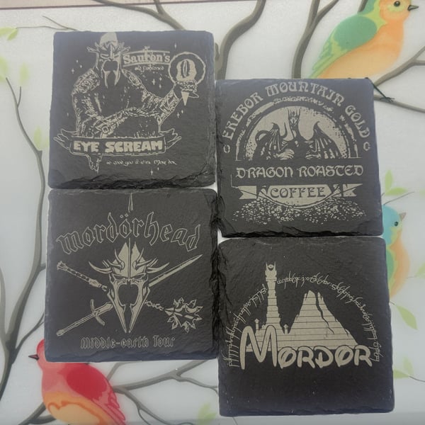 Lord of the Rings Funny Coaster Set