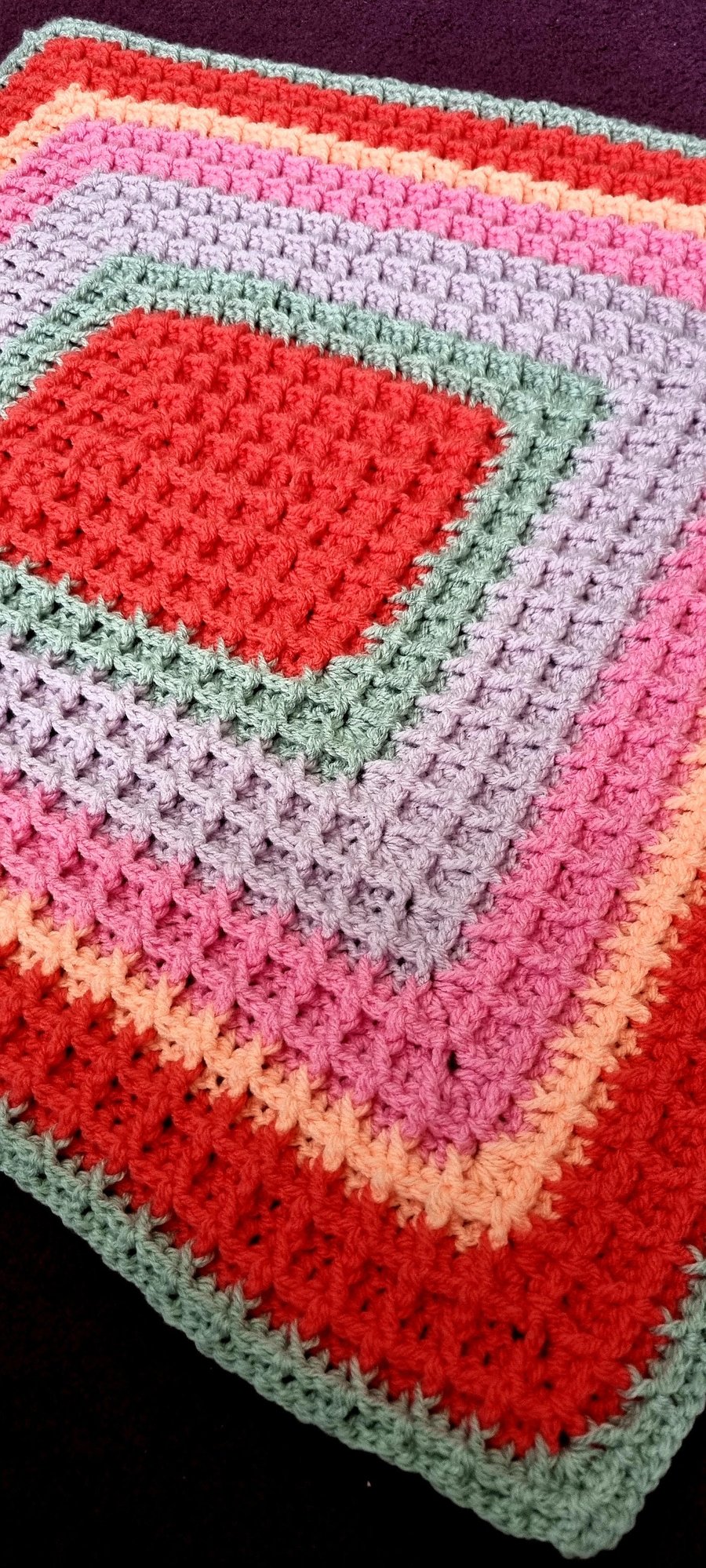 Waffle baby blanket