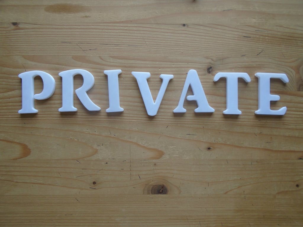 Private Self Adhesive letters 
