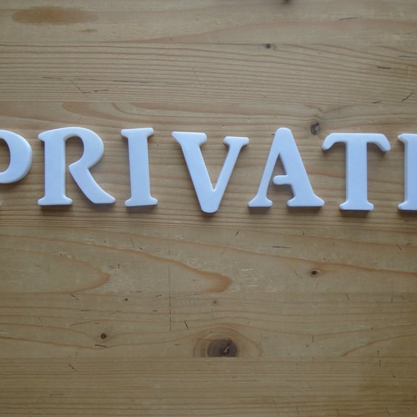 Private Self Adhesive letters 