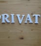 Private Self Adhesive letters 