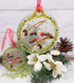 Christmas Robins Hanging Decoration; Original Christmas Gift for Someone Special - Image 2