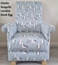 Clarke Seagulls Duck Egg Fabric Adult Armchair Chair Gulls Birds Coastal Seaside - Image 2