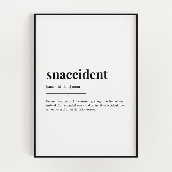 Snaccident Definition Print