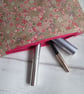 Butterflies & Flowers Pencil Case, Zip Top Bag, Make Up Bag, Storage Bag - Image 5
