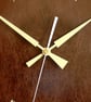 Designer made Wooden Wall Clock with a Lacewood Dial and Inlaid Mahogany Bezel - Image 3